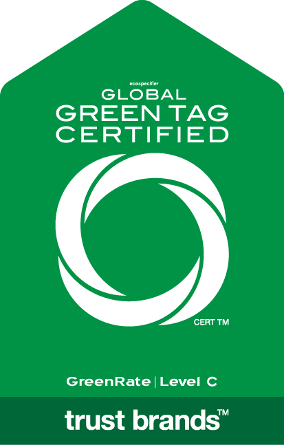 Global GreenTag GreenRate Level C certified logo